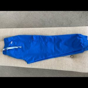 Figs Zamora Jogger Scrubs Royal Blue Sz Petite Medium